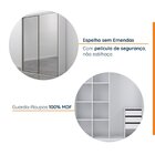 Guarda Roupa Solteiro 2 Portas Espelhadas Malva Cabecasa Made