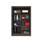 Guarda-roupa Solteiro 2 Portas Genebra Espresso Móveis Cumaru