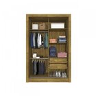 Guarda-roupa Solteiro 2 Portas Genebra Espresso Móveis Ipê Ru