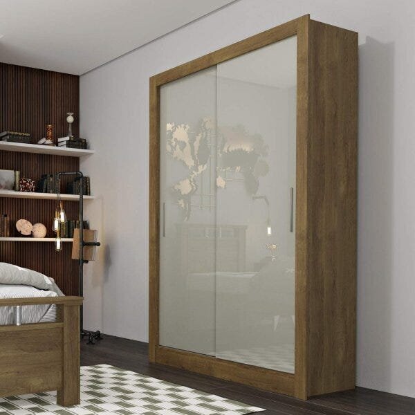 Guarda-roupa Solteiro 2 Portas Genebra Espresso Móveis Ipê Ru