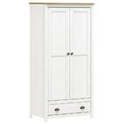 Guarda Roupa Solteiro 2 Portas Madeira Maciça 9103 Topazio Fnt