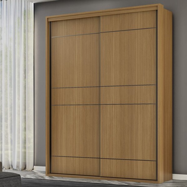 Guarda Roupa Solteiro 2 Portas Mdf 1,70 M Qualitá Belmax Frei