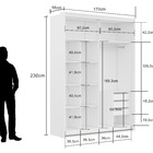Guarda Roupa Solteiro 2 Portas Mdf 1,70 M Qualitá Belmax Frei
