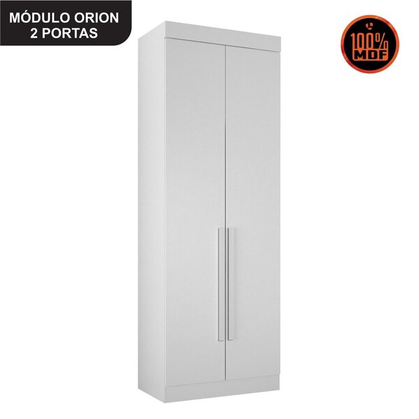 Guarda-roupa Solteiro 2 Portas Orion Branco