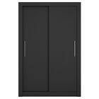Guarda Roupa Solteiro 2 Portas Preto New Glass Caemmun