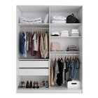 Guarda Roupa Solteiro 2 Portas Terrazo Mdf Bp Yescasa Branco