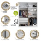 Guarda Roupa Solteiro 2 Portas Terrazo Mdf Bp Yescasa Branco