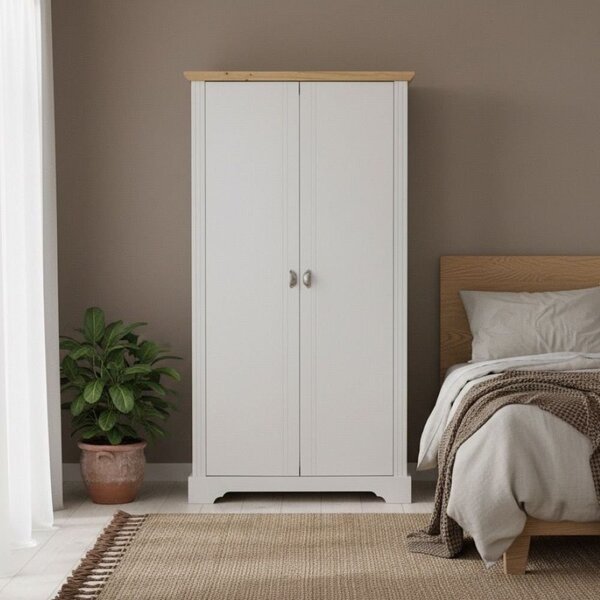 Guarda-roupa Solteiro 2 Portas Toledo Branco