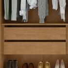 Guarda Roupa Solteiro 2 Portas Zeine Lopas Amêndoa