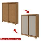 Guarda Roupa Solteiro 2 Portas Zeine Lopas Amêndoa