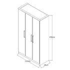 Guarda-roupa Solteiro 3 Portas 100% Mdf 973 Branco/demolição