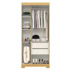 Guarda Roupa Solteiro 3 Portas 100% Mdf Papoulas Espresso Móv