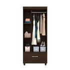 Guarda Roupa Solteiro 3 Portas 1 Gaveta 75 Cm Ébano Prince De