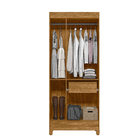 Guarda Roupa Solteiro 3 Portas 1 Gaveta Lyon - Freijó / Off W