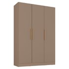 Guarda-roupa Solteiro 3 Portas 200x136cm Aston Yescasa Havana
