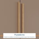 Guarda-roupa Solteiro 3 Portas 200x136cm Aston Yescasa Havana