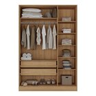Guarda-roupa Solteiro 3 Portas 200x136cm Aston Yescasa Olmo I