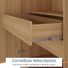 Guarda-roupa Solteiro 3 Portas 200x136cm Aston Yescasa Olmo I