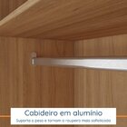 Guarda-roupa Solteiro 3 Portas 200x136cm Aston Yescasa Olmo I