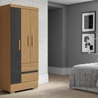 Guarda-roupa Solteiro 3 Portas 2 Gavetas 3 Prateleiras 1 Cabi