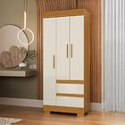 Guarda-roupa Solteiro 3 Portas 2 Gavetas 75cm Chantrieri Espr