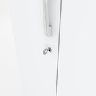 Guarda Roupa Solteiro 3 Portas 2 Gavetas Açaí Branco