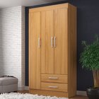 Guarda Roupa Solteiro 3 Portas 2 Gavetas Alice  Cinamomo