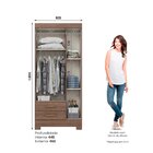 Guarda-roupa Solteiro 3 Portas 2 Gavetas Alvorada Henn Castan