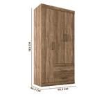 Guarda Roupa Solteiro 3 Portas 2 Gavetas Atacama Star 3.2 San