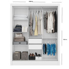 Guarda Roupa Solteiro 3 Portas 2 Gavetas Bolivia Moval