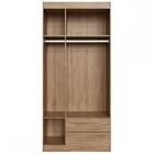 Guarda-roupa Solteiro 3 Portas 2 Gavetas Bromélia Rp3020 Wood