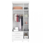 Guarda Roupa Solteiro 3 Portas 2 Gavetas Canadá Plus Conquist