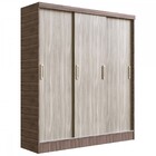 Guarda-roupa Solteiro 3 Portas 2 Gavetas Carvalho/fresno 2029