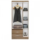 Guarda-roupa Solteiro 3 Portas 2 Gavetas Carvalho/imbuia 2073