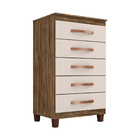 Guarda Roupa Solteiro 3 Portas 2 Gavetas Com Cômoda 5 Gavetas