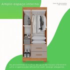 Guarda-roupa Solteiro 3 Portas 2 Gavetas Estrela Premium Cina