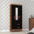 Guarda Roupa Solteiro 3 Portas 2 Gavetas Fortaleza Atualle Mó