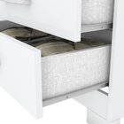 Guarda Roupa Solteiro 3 Portas 2 Gavetas Miami  Branco/branco