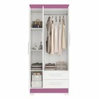 Guarda Roupa Solteiro 3 Portas 2 Gavetas Nt5000 Notável Móveis