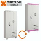 Guarda Roupa Solteiro 3 Portas 2 Gavetas Nt5000 Notável Móveis