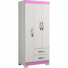 Guarda Roupa Solteiro 3 Portas 2 Gavetas Nt5000 Notável Móveis