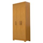 Guarda Roupa Solteiro 3 Portas 2 Gavetas Papoulas Acp Móveis