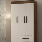 Guarda Roupa Solteiro 3 Portas 2 Gavetas Paris Chf Móveis