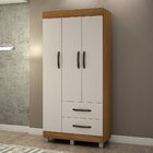 Guarda Roupa Solteiro 3 Portas 2 Gavetas Paris Chf Móveis