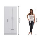 Guarda-roupa Solteiro 3 Portas 2 Gavetas Rp2320 Branco - Deci