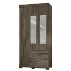 Guarda Roupa Solteiro 3 Portas 2 Gavetas Star 3.2 Com Espelho