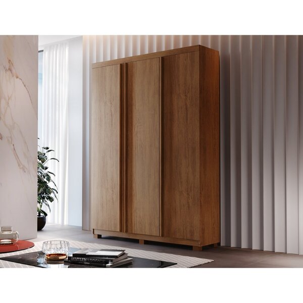 Guarda Roupa Solteiro 3 Portas 2 Gavetas Tepic Com Pés Rufato