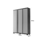 Guarda Roupa Solteiro 3 Portas 2 Gavetas Tepic Com Pés Rufato