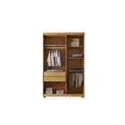 Guarda Roupa Solteiro 3 Portas 2 Gavetas Tepic Com Pés Rufato