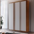 Guarda Roupa Solteiro 3 Portas 2 Gavetas Tepic Rufato Imbuia/